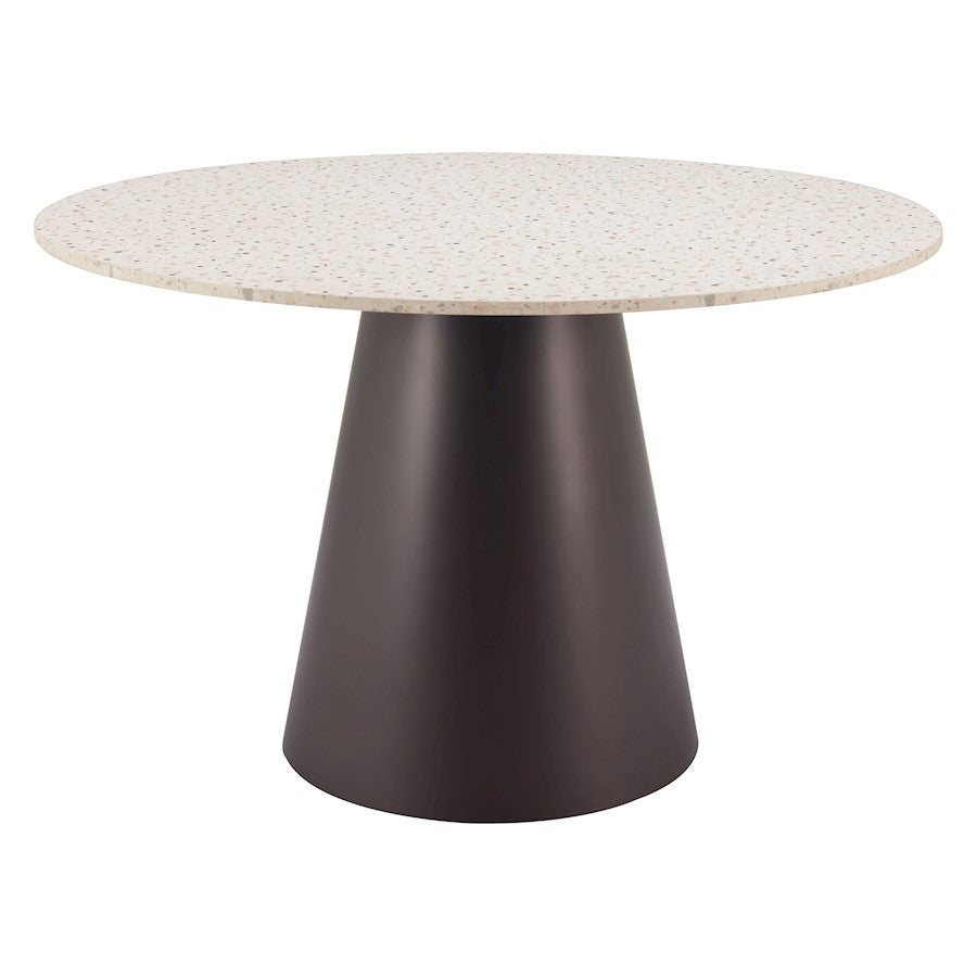 Zuo Modern Jorf Dining Table, Beige/Bronze - 109928