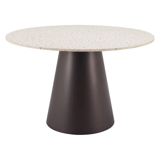 Zuo Modern Jorf Dining Table, Beige/Bronze