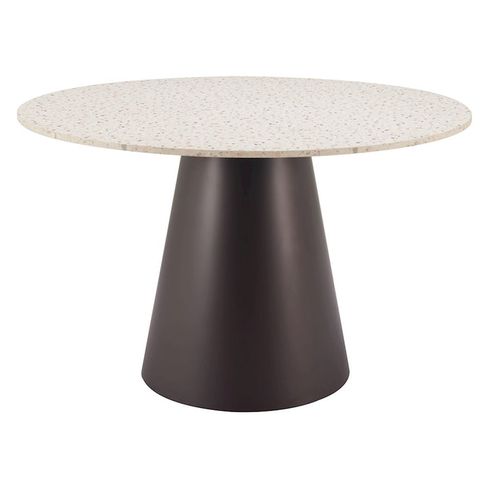Zuo Modern Jorf Dining Table, Beige/Bronze