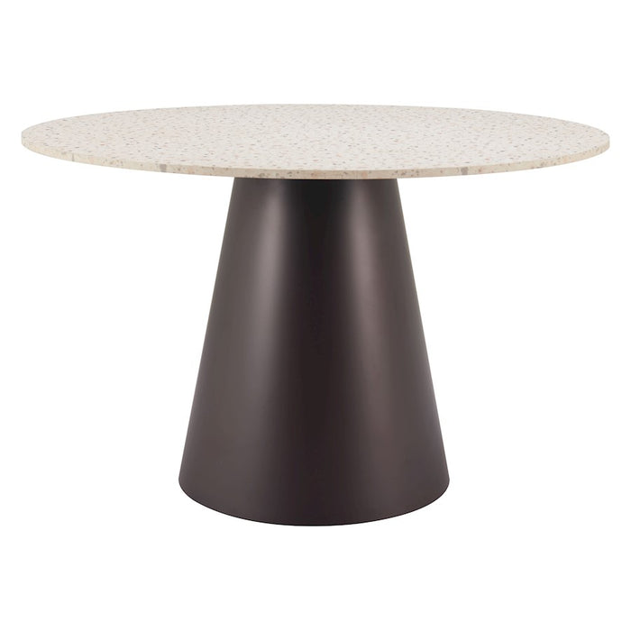 Zuo Modern Jorf Dining Table, Beige/Bronze