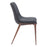 Zuo Modern Magnus Dining Chair Set of 2, Black/Walnut
