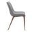 Zuo Modern Magnus Dining Chair Set of 2, Slate Gray/Walnut