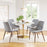 Zuo Modern Magnus Dining Chair Set of 2, Slate Gray/Walnut