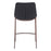 Zuo Modern Magnus Counter Stool Set of 2, Black/Walnut
