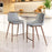 Zuo Modern Magnus Counter Stool Set of 2, Slate Gray/Walnut