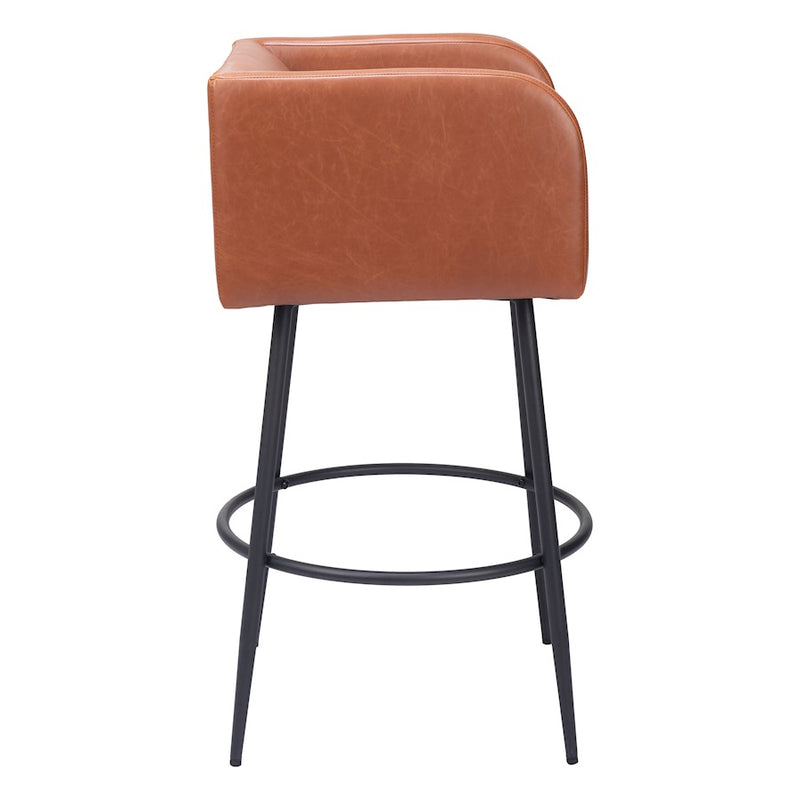 Zuo Modern Horbat BarStool Set of 2, Brown