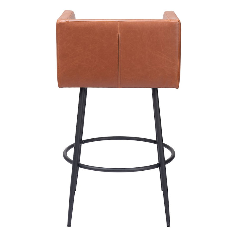 Zuo Modern Horbat BarStool Set of 2, Brown