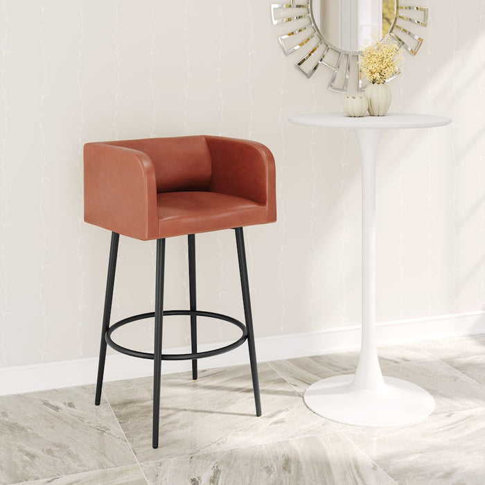 Zuo Modern Horbat BarStool Set of 2, Brown