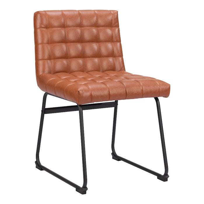 Zuo Modern Pago Dining Chair Set of 2, Brown