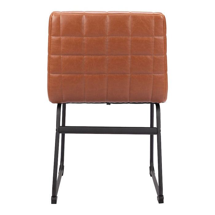 Zuo Modern Pago Dining Chair Set of 2, Brown