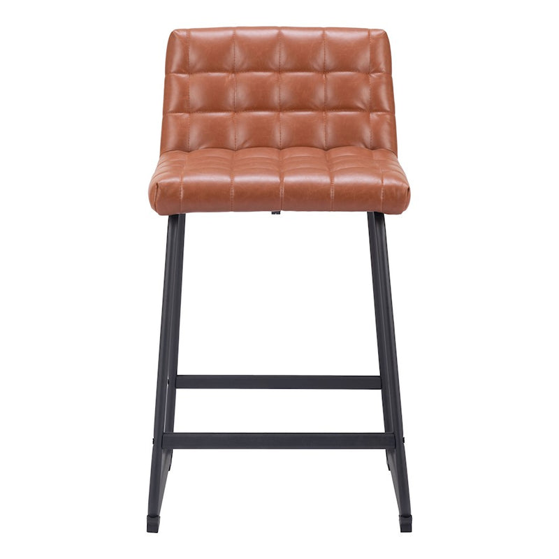 Zuo Modern Pago Counter Stool Set of 2, Brown