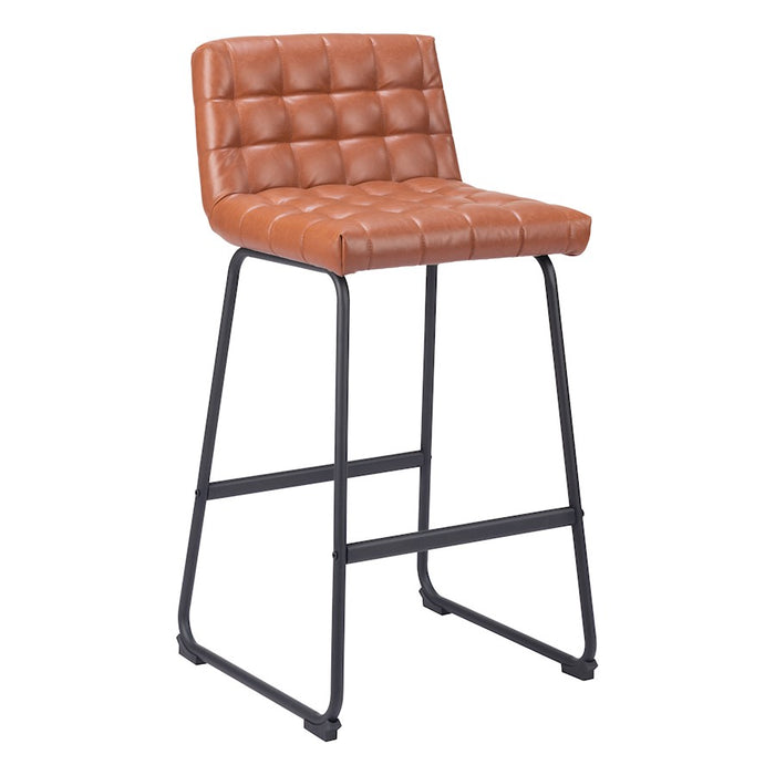Zuo Modern Pago BarStool Set of 2, Brown