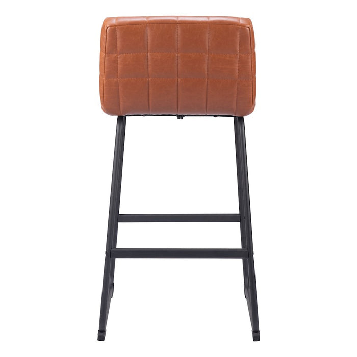 Zuo Modern Pago BarStool Set of 2, Brown