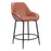 Zuo Modern Vila Counter Stool Set of 2, Brown - 109952