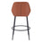 Zuo Modern Vila Barstool Set of 2, Brown