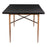 Zuo Modern Nida Dining Table, Black/Bronze