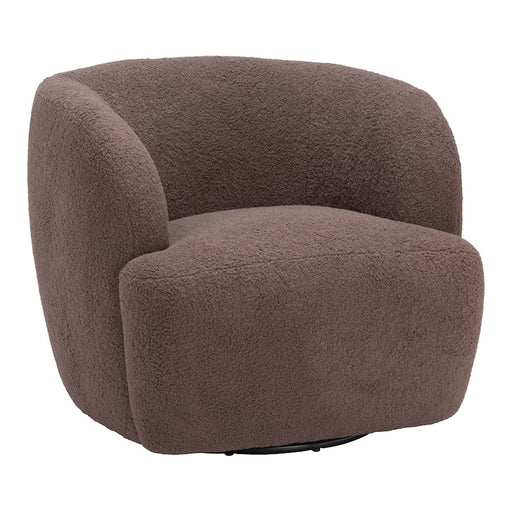 Zuo Modern Govan Swivel Chair, Brown