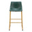 Zuo Modern Augusta BarStool Set of 2, Green/Gold
