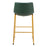 Zuo Modern Augusta BarStool Set of 2, Green/Gold