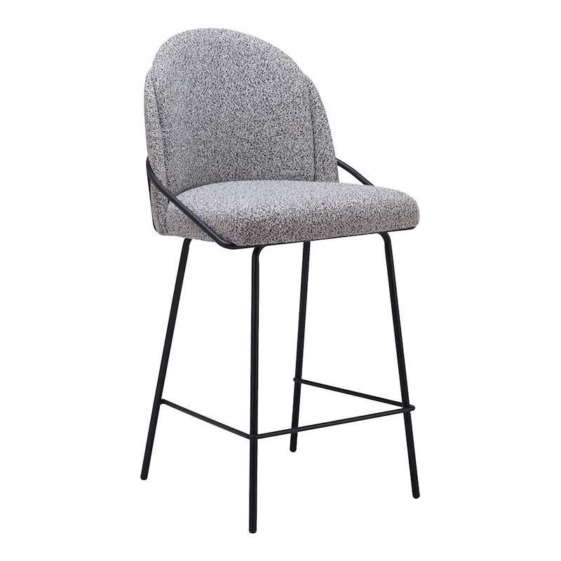 Zuo Modern Jambi Counter Stool Set of 2, Black/White - 109966