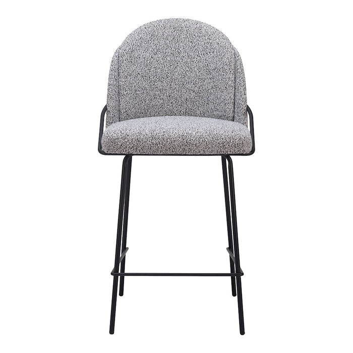 Zuo Modern Jambi Counter Stool Set of 2, Black/White