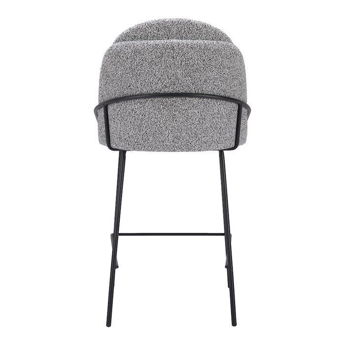 Zuo Modern Jambi Counter Stool Set of 2, Black/White