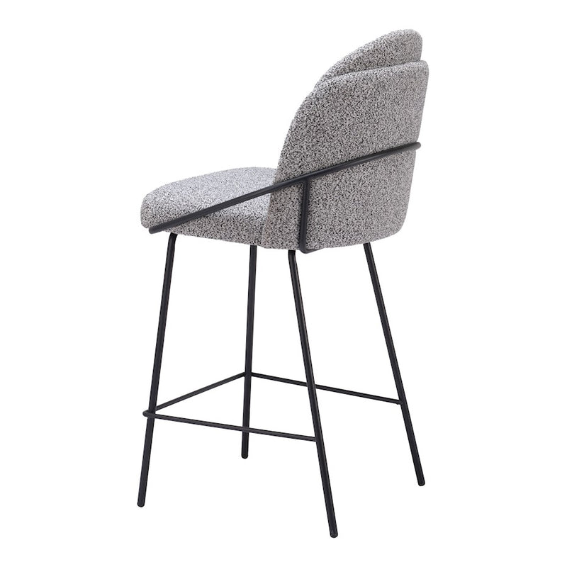 Zuo Modern Jambi Counter Stool Set of 2, Black/White