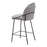 Zuo Modern Jambi Counter Stool Set of 2, Black/White