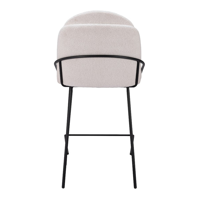 Zuo Modern Jambi Counter Stool Set of 2, Ivory