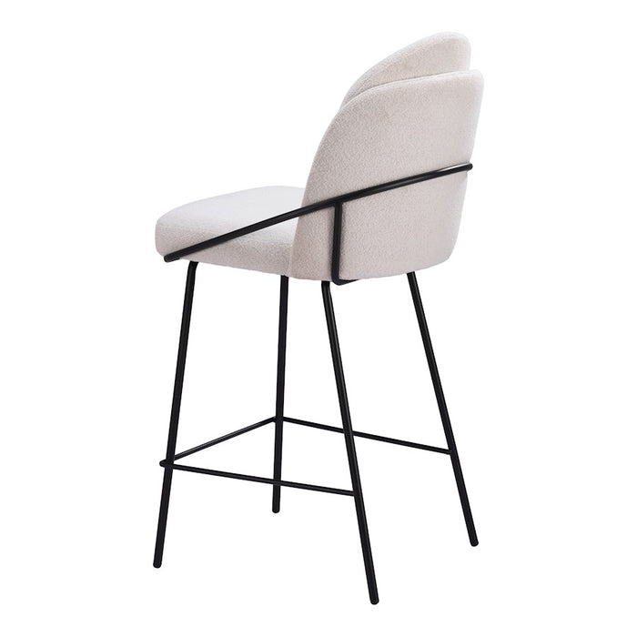 Zuo Modern Jambi Counter Stool Set of 2, Ivory