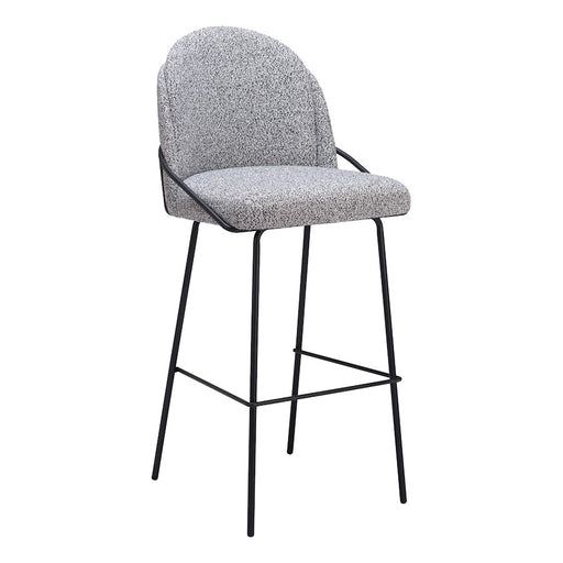 Zuo Modern Jambi Barstool Set of 2, Black/White - 109968