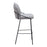 Zuo Modern Jambi Barstool Set of 2, Black/White