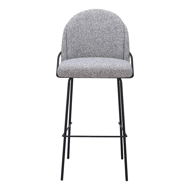 Zuo Modern Jambi Barstool Set of 2, Black/White