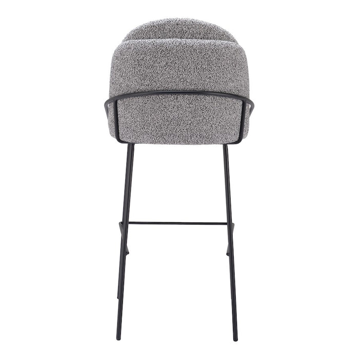 Zuo Modern Jambi Barstool Set of 2, Black/White
