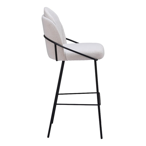 Zuo Modern Jambi Barstool Set of 2, Ivory