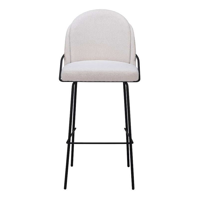 Zuo Modern Jambi Barstool Set of 2, Ivory