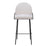Zuo Modern Jambi Barstool Set of 2, Ivory