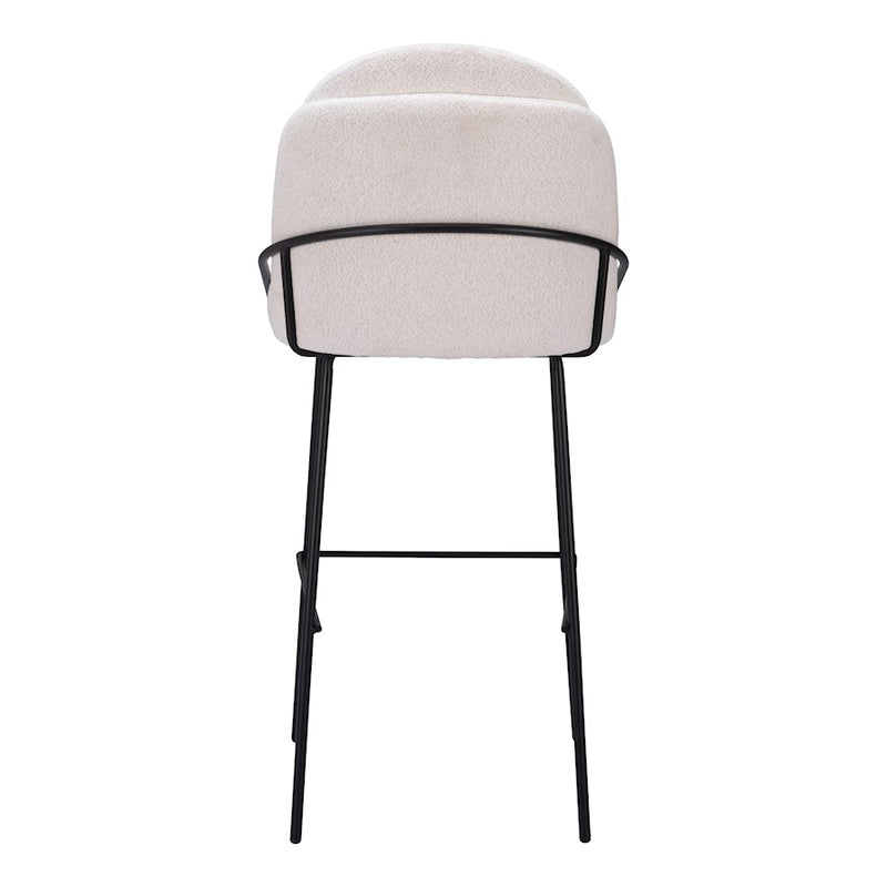 Zuo Modern Jambi Barstool Set of 2, Ivory