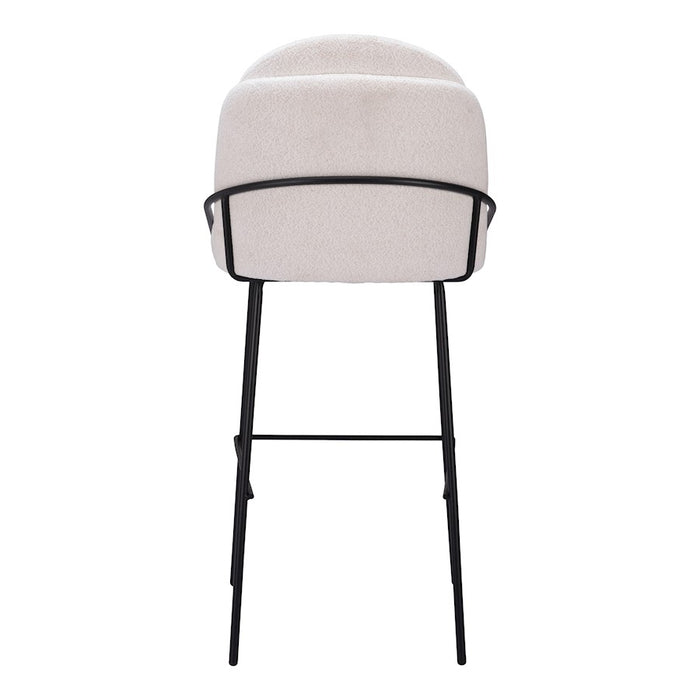 Zuo Modern Jambi Barstool Set of 2, Ivory