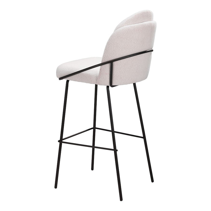 Zuo Modern Jambi Barstool Set of 2, Ivory