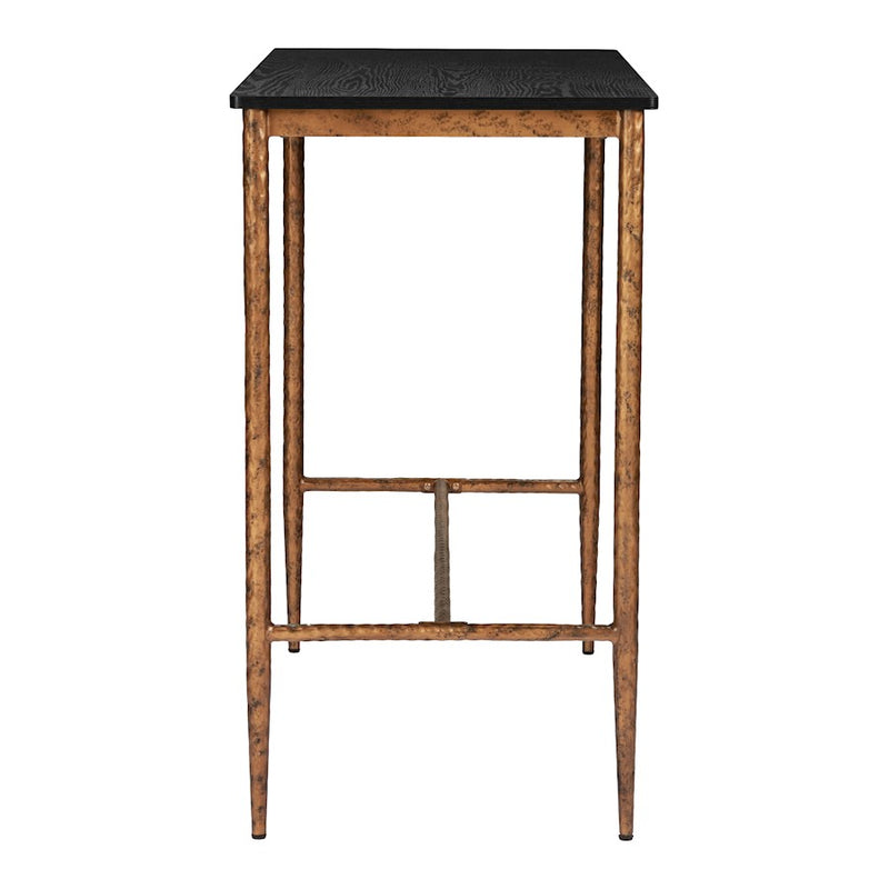 Zuo Modern Nida Bar Table, Black/Bronze