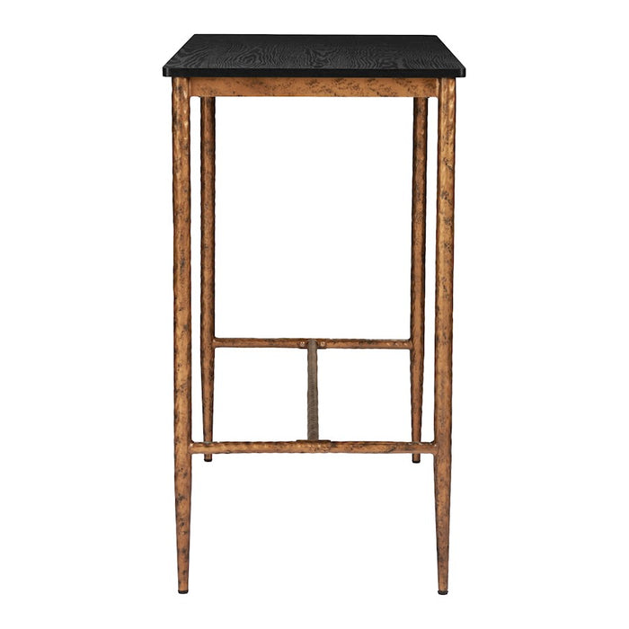 Zuo Modern Nida Bar Table, Black/Bronze
