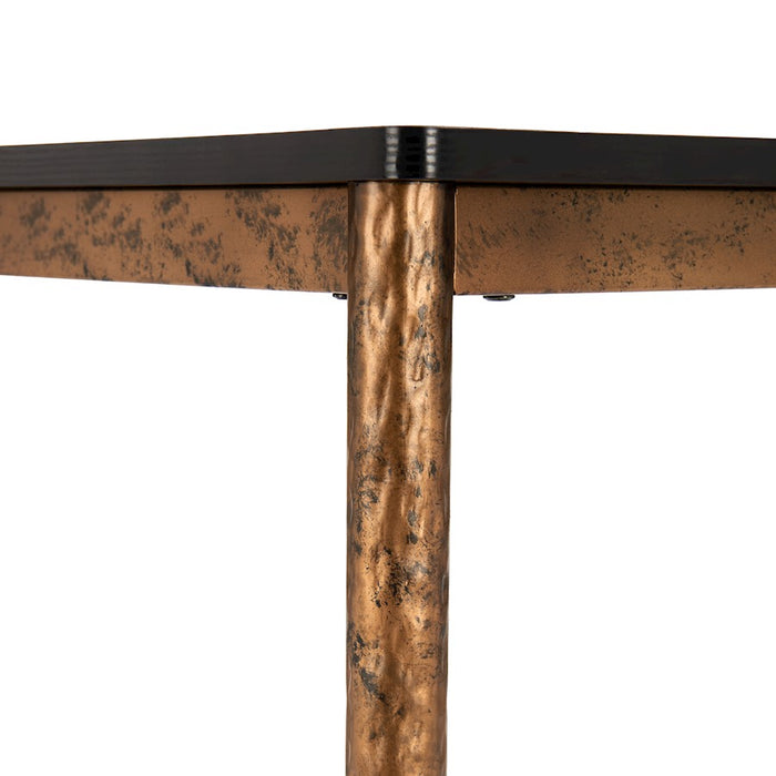 Zuo Modern Nida Bar Table, Black/Bronze