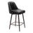 Zuo Modern Keppel Swivel Counter Stool, Black/Bronze - 109973