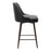 Zuo Modern Keppel Swivel Counter Stool, Black/Bronze