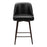 Zuo Modern Keppel Swivel Counter Stool, Black/Bronze