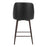 Zuo Modern Keppel Swivel Counter Stool, Black/Bronze