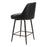 Zuo Modern Keppel Swivel Counter Stool, Black/Bronze