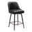 Zuo Modern Keppel Swivel Counter Stool, Black/Bronze