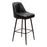 Zuo Modern Keppel Swivel BarStool, Black/Bronze - 109975